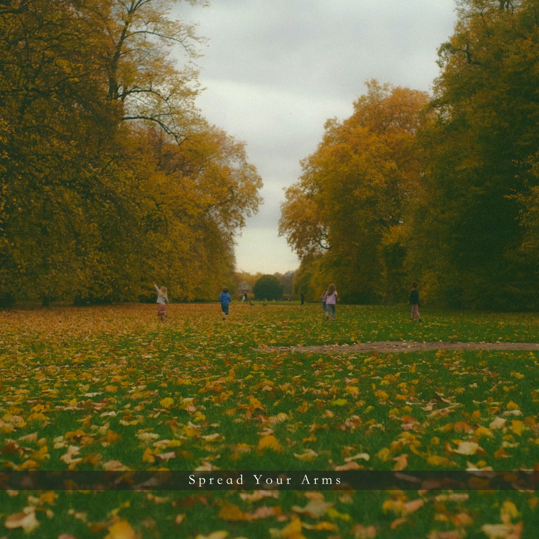 Cover Art - Spread Your Arms, autumn, trees, children, London, Hyde Park